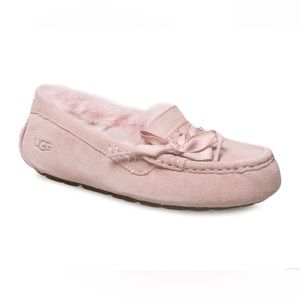 UGG ANSLEY LACE PINK CRYSTAL SLIPPERS - Size 8